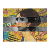 Klimt's Lady With A Fan & Elizabeth Taylor (Print Only)