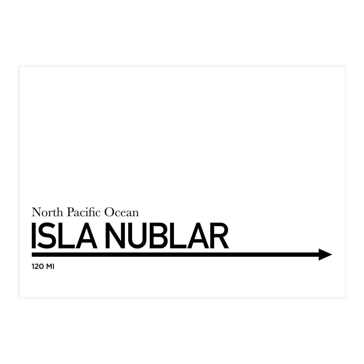 TO ISLA NUBLAR (Print Only)