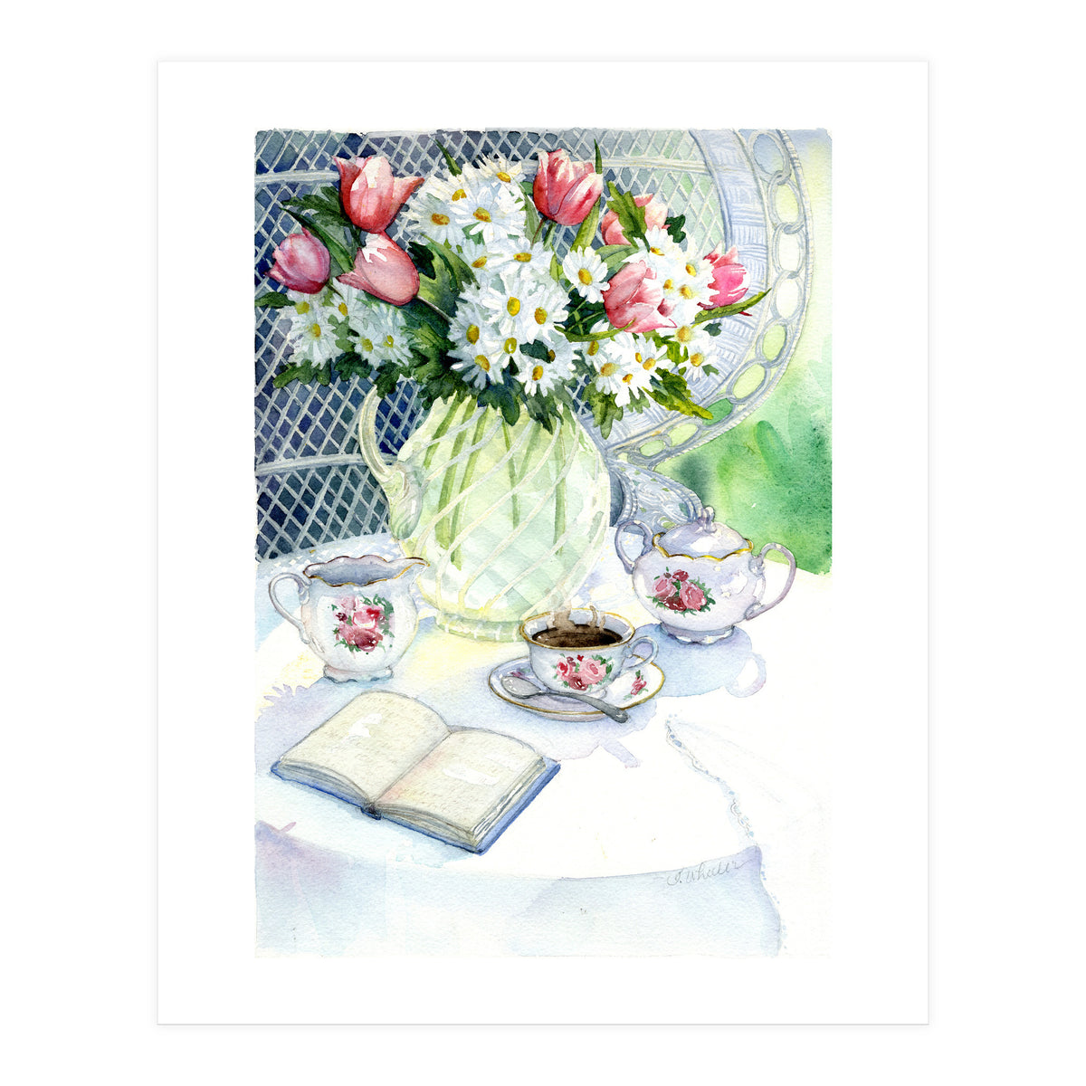 Tea In The Garden (Print Only)
