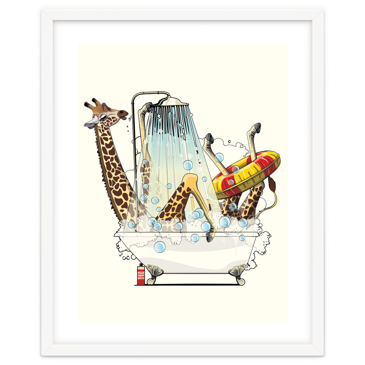 Giraffe in the Bath, Funny Bathroom Humour