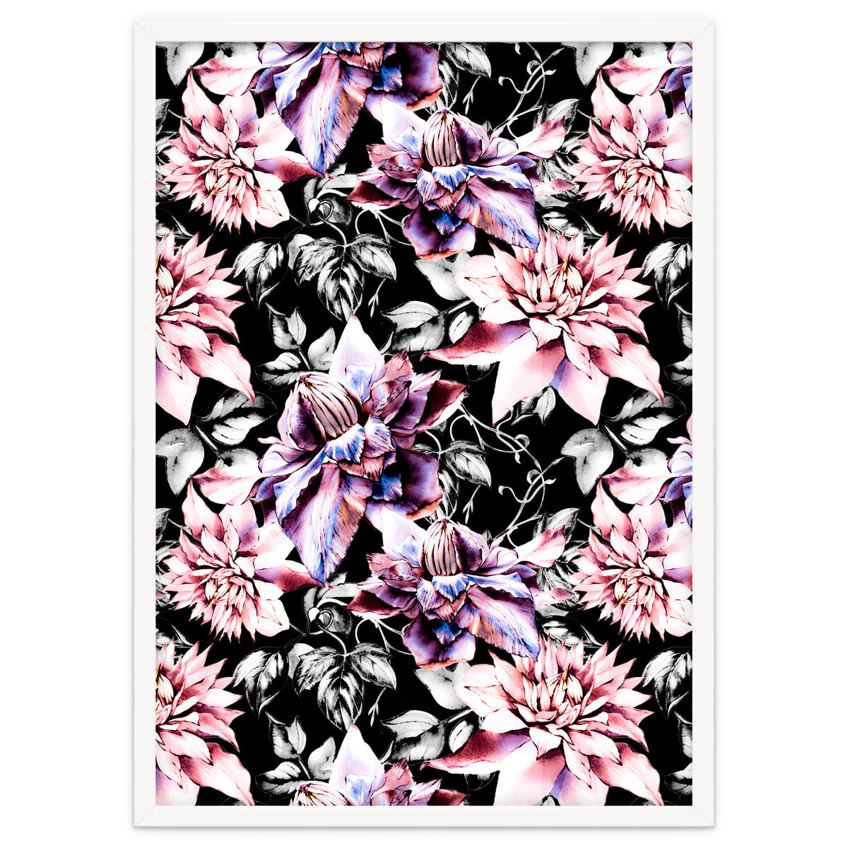 Pink bloom in the dark