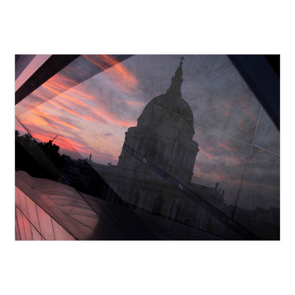 St Paul's Cathedral, reflection (Print Only)