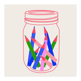 Jar Of Pencils (Print Only) thumbnail