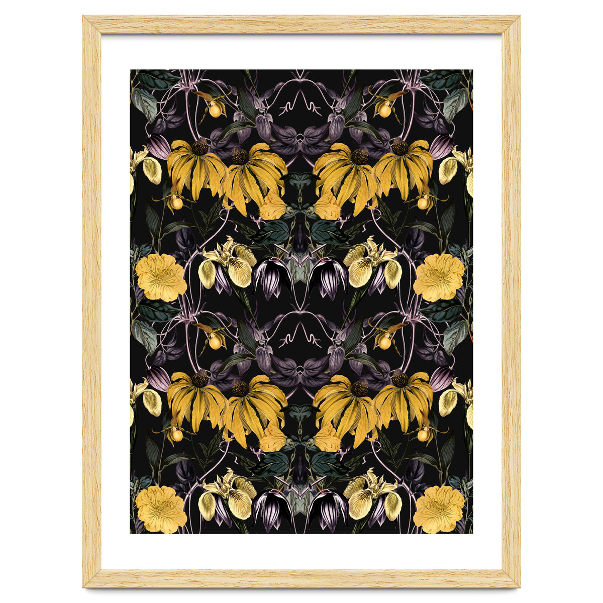 Nocturnal botanical garden kaleidoscope