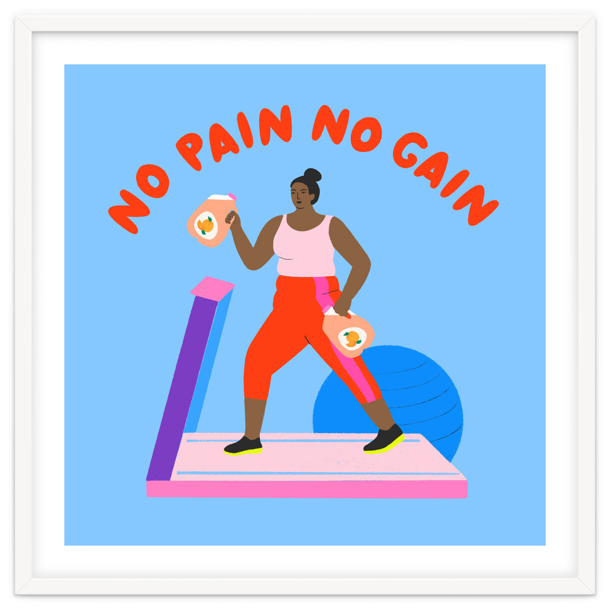 No Pain No Gain Square