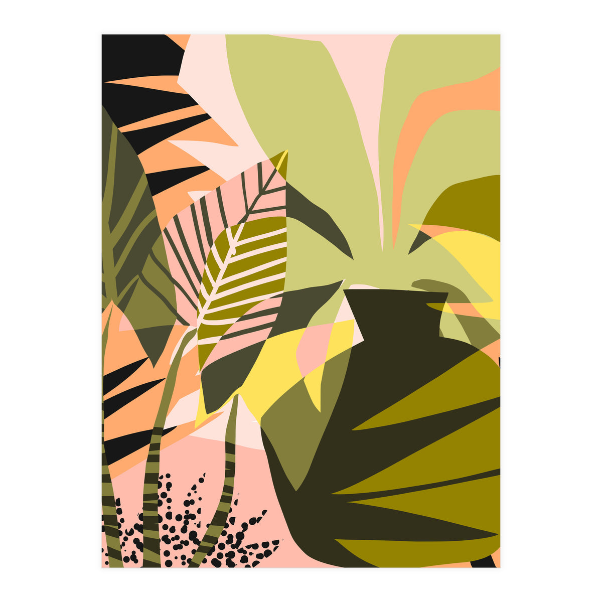 A Flower Blooms Best In A Happy Pot (Print Only)