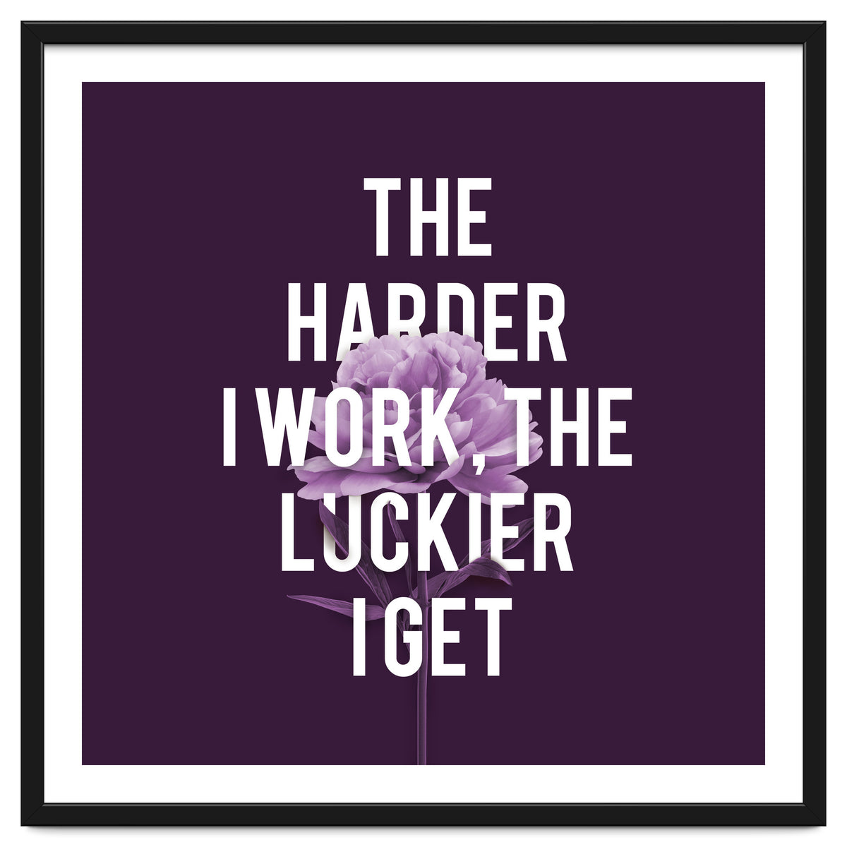 Work Hard Be Lucky