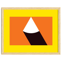 Geometric Shapes No. 47 - orange, black & yellow