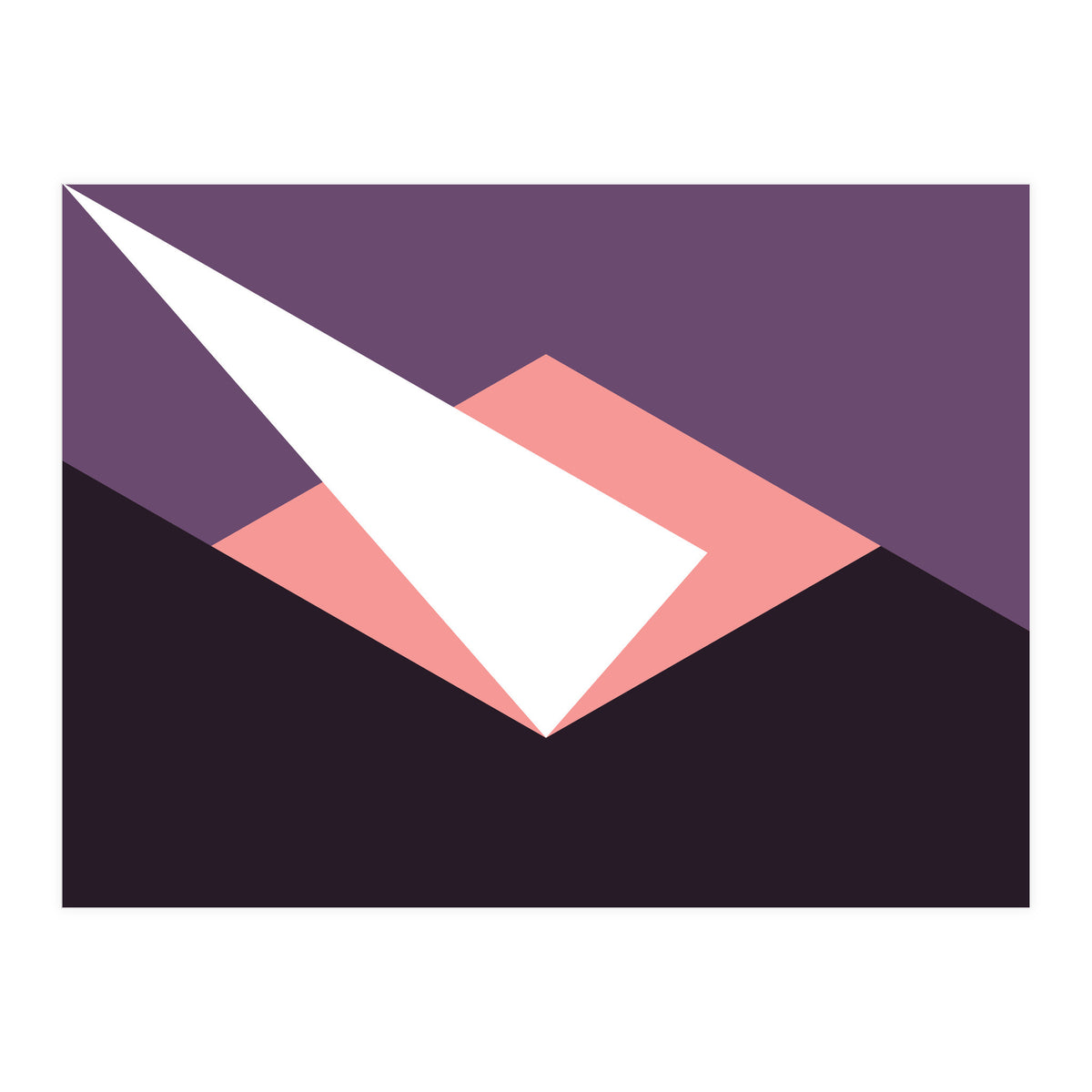 Geometric Shapes No. 59 - pink & purple (Print Only)