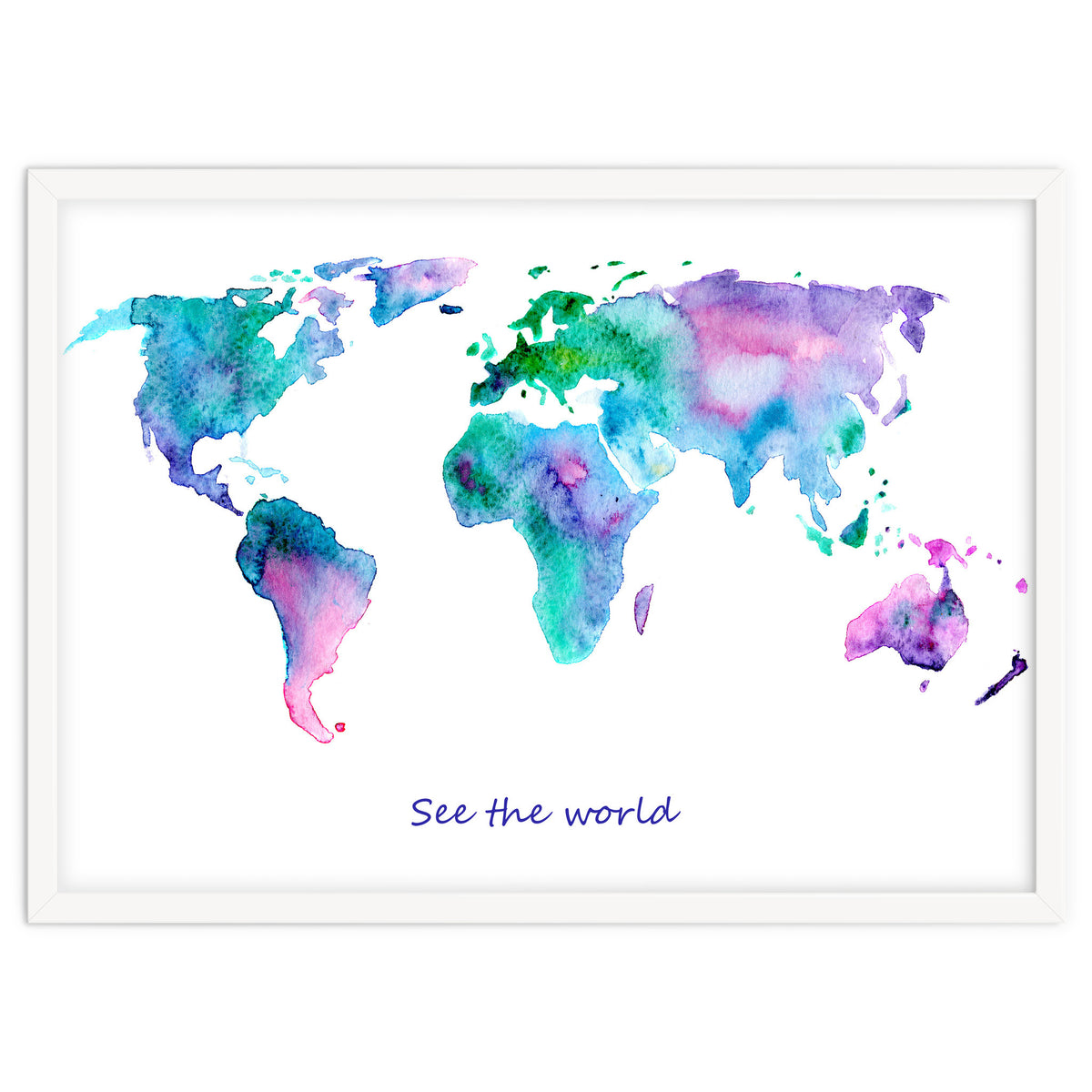 See the world || watercolor