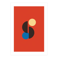 Mid Century Geometric Simple Art Print (Print Only)