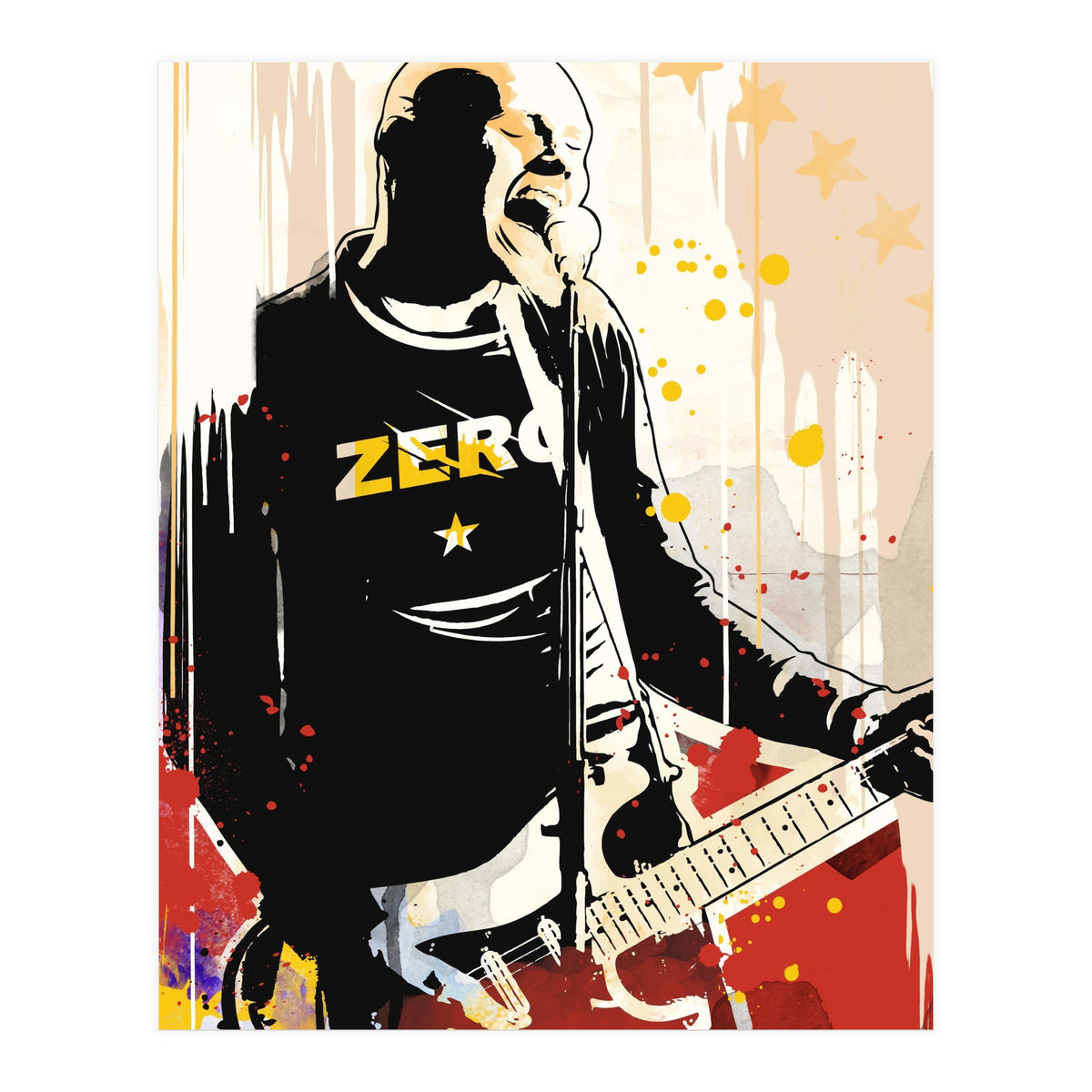 Billy Corgan pop art poster (Print Only)