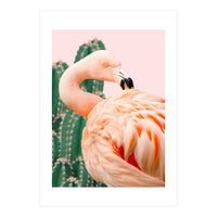 Flamingo & Cactus (Print Only)