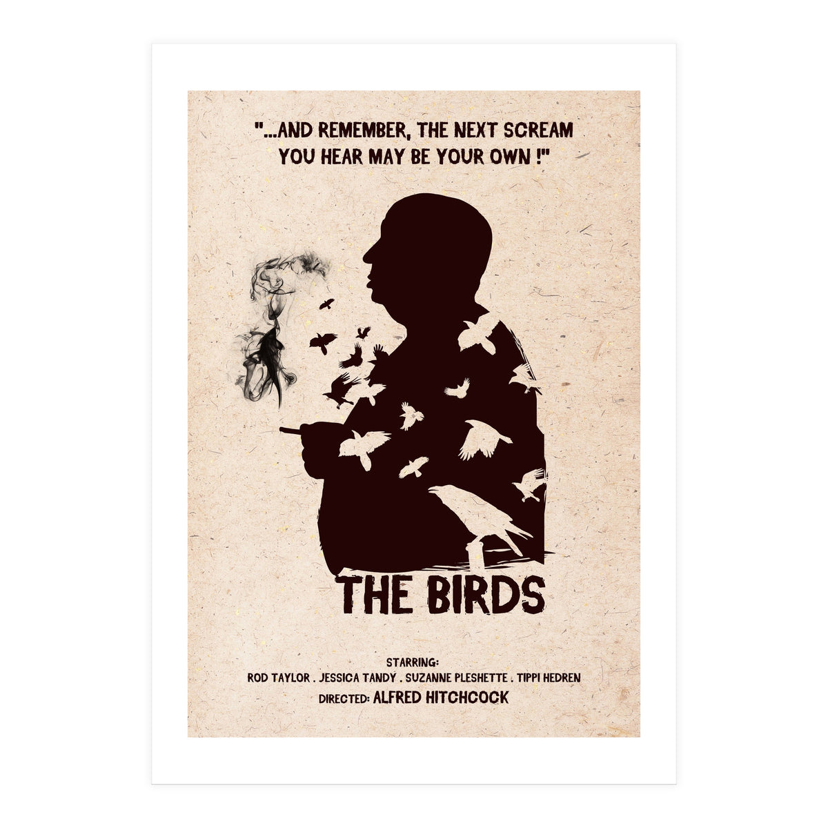 Hitchcock The Birds movie poster (Print Only)