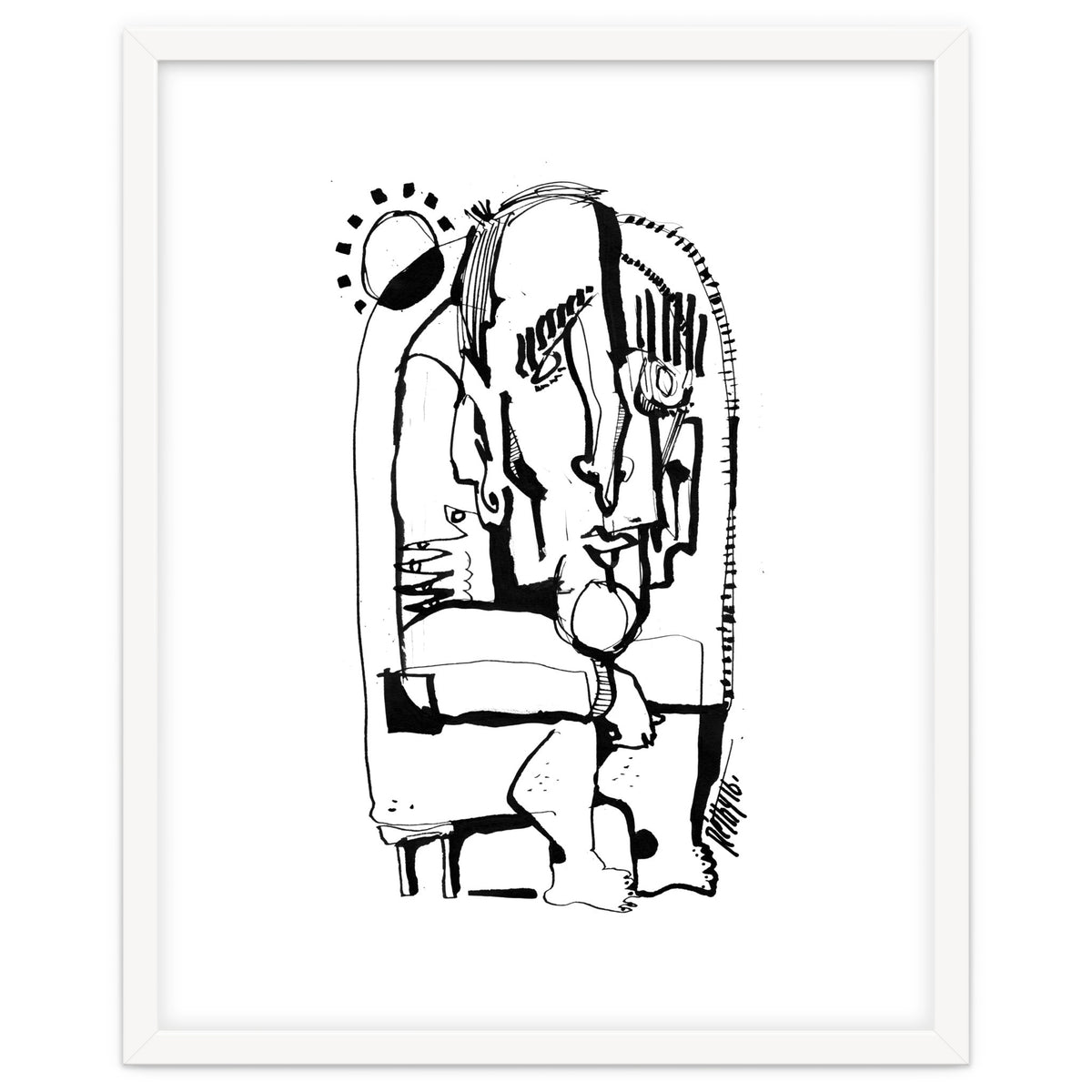 Freezing in Sunlight - b&w