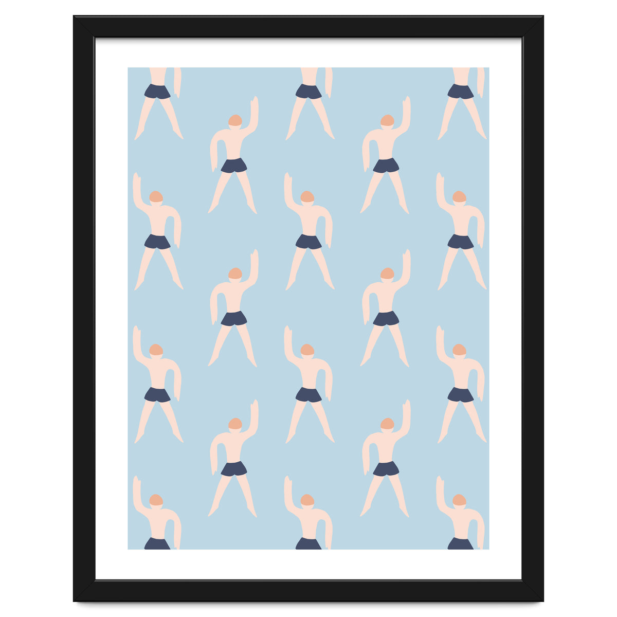 Swimming Boy Pattern