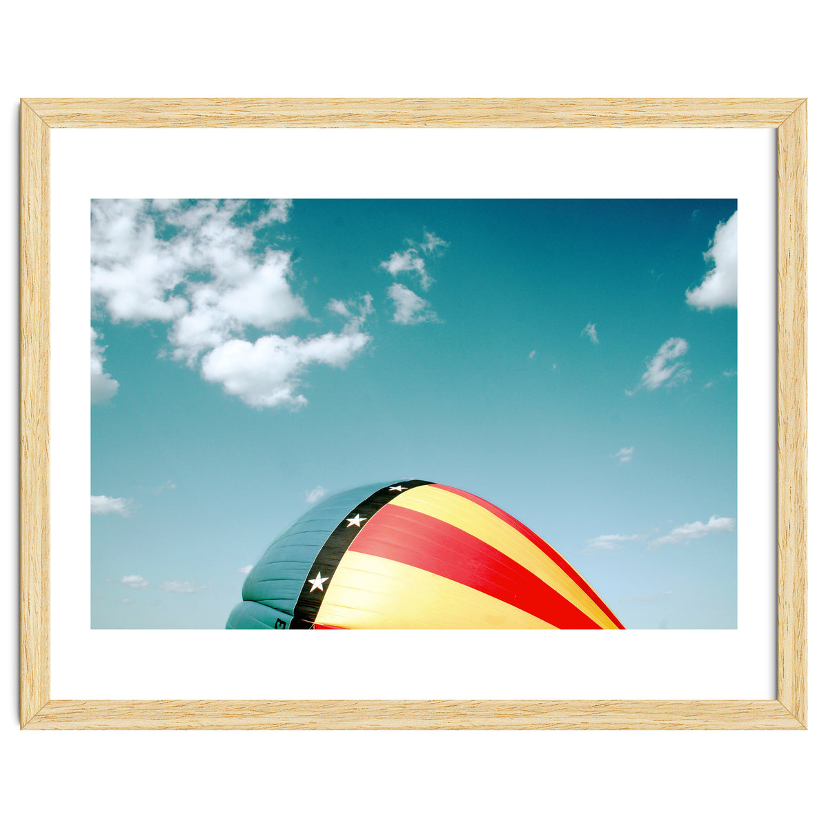 Air balloon over the blue sky