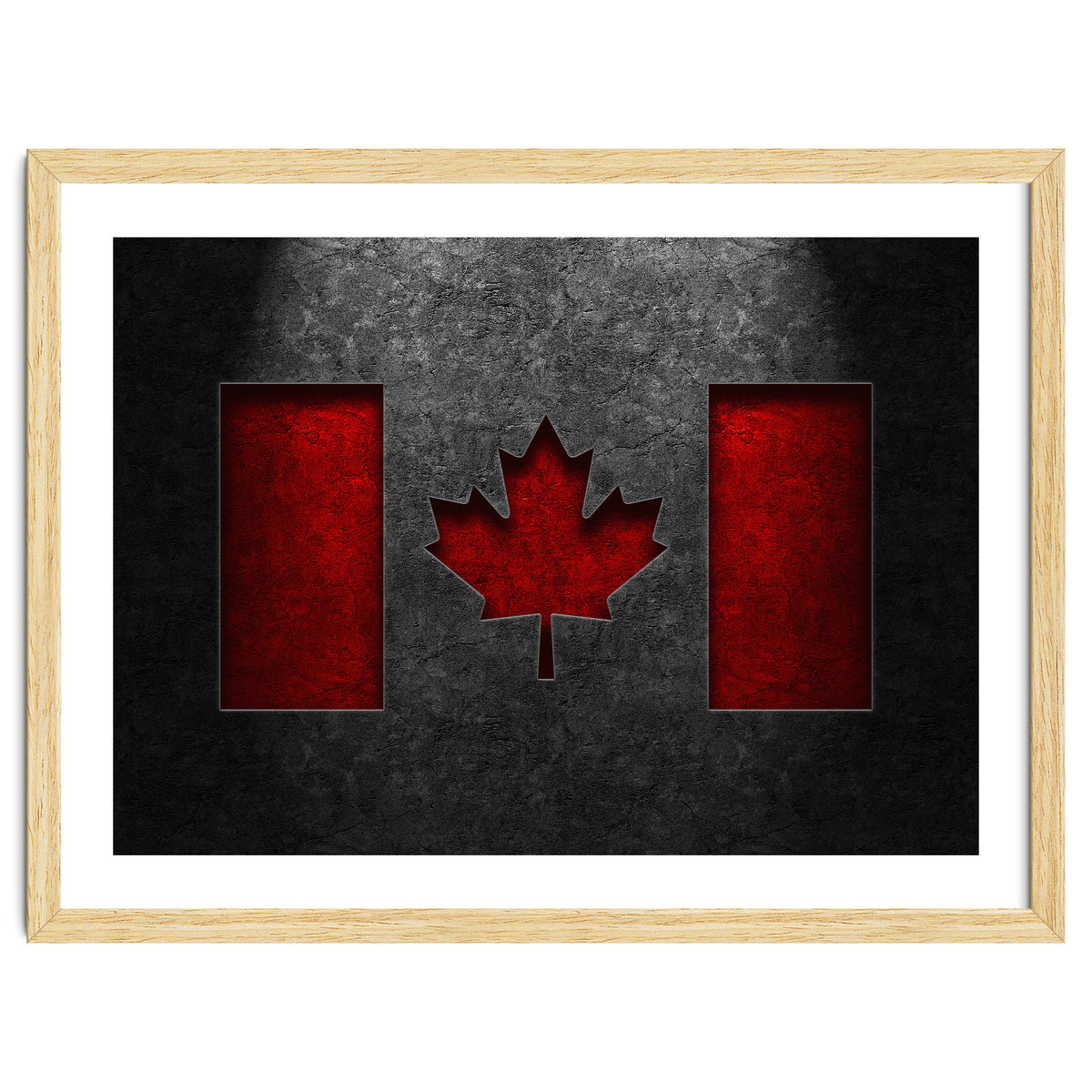 Canadian Flag Stone Texture