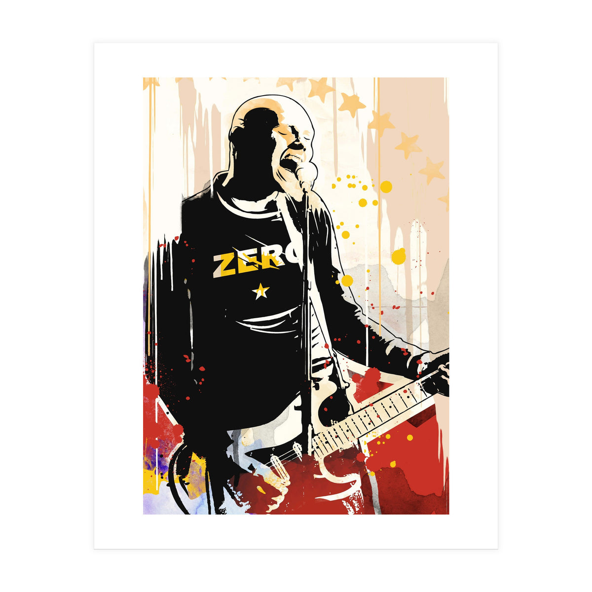 Billy Corgan pop art poster (Print Only)