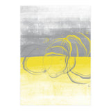 Abstract Painting No. 53 - Bubbles | Illuminating Yellow & Ultimate Grey (Print Only) thumbnail