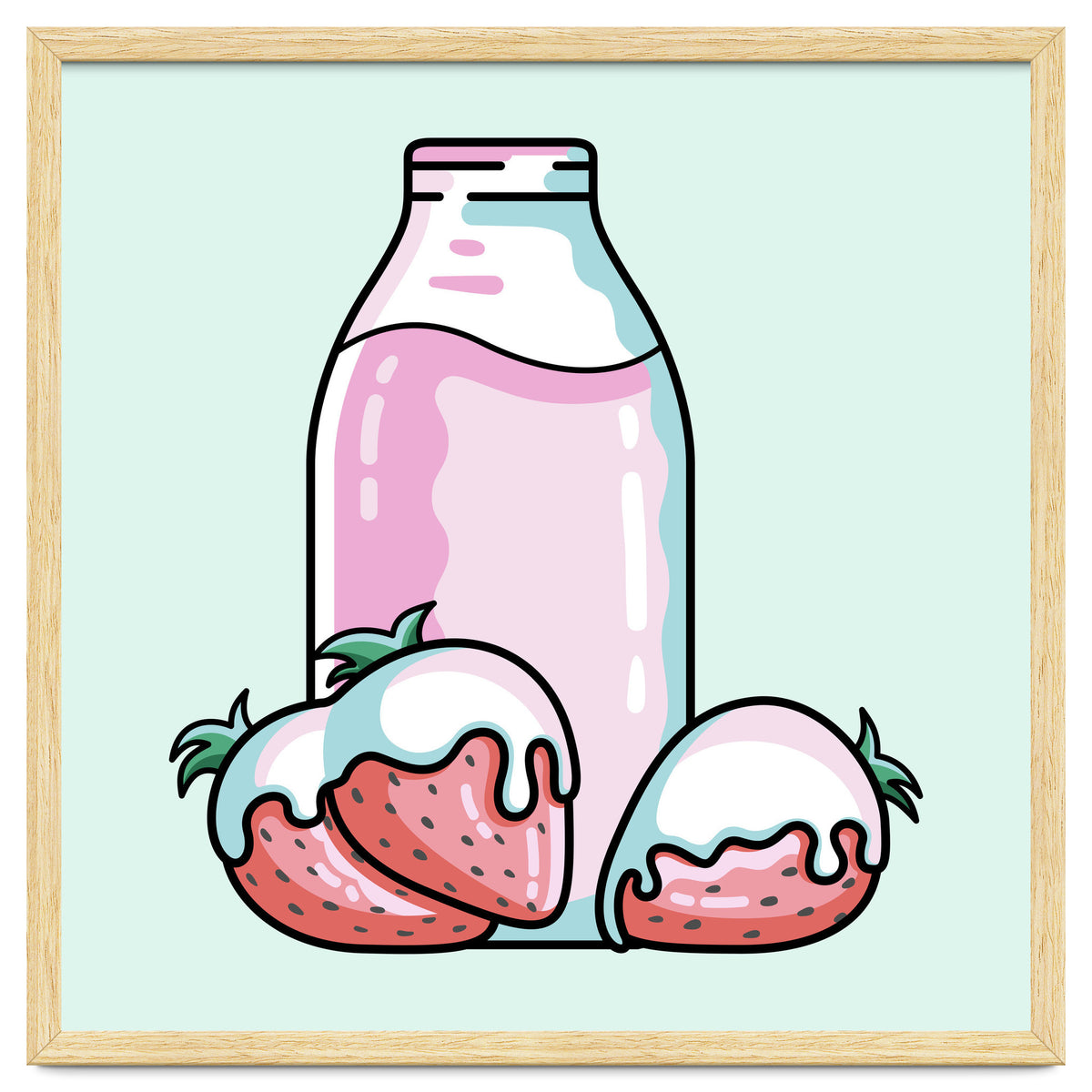 Cute Strawberry Milkshake