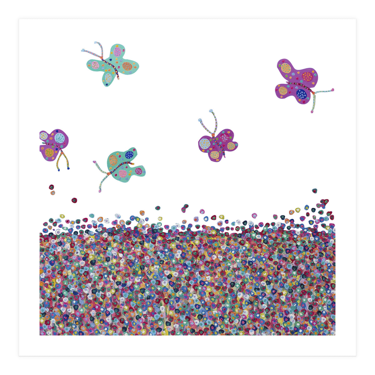Butterflies Are Free (white) (Print Only)