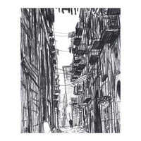 Napoli's Narrow Street (Print Only)