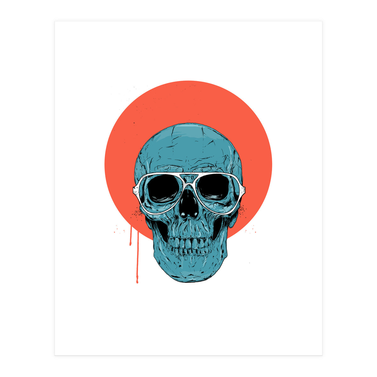 Blue Skull II (Print Only)