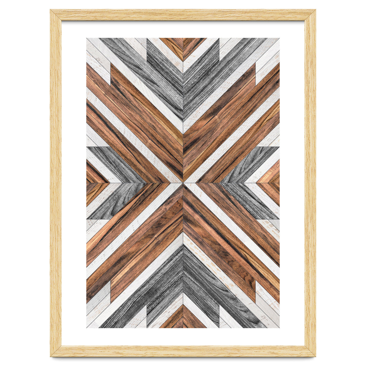 Urban Tribal Pattern No.4 - Wood