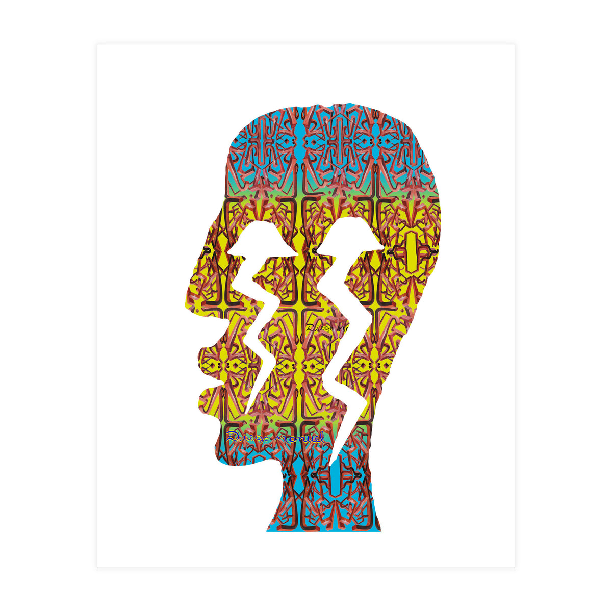 Perfil Con Rayos 7 (Print Only)