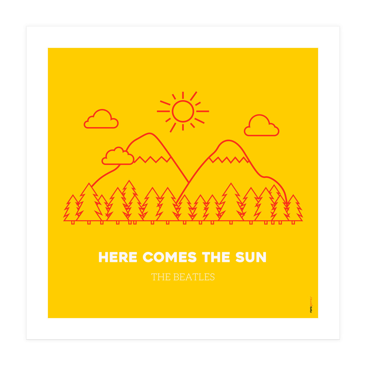The Beatles Here Comes the Sun (Print Only)