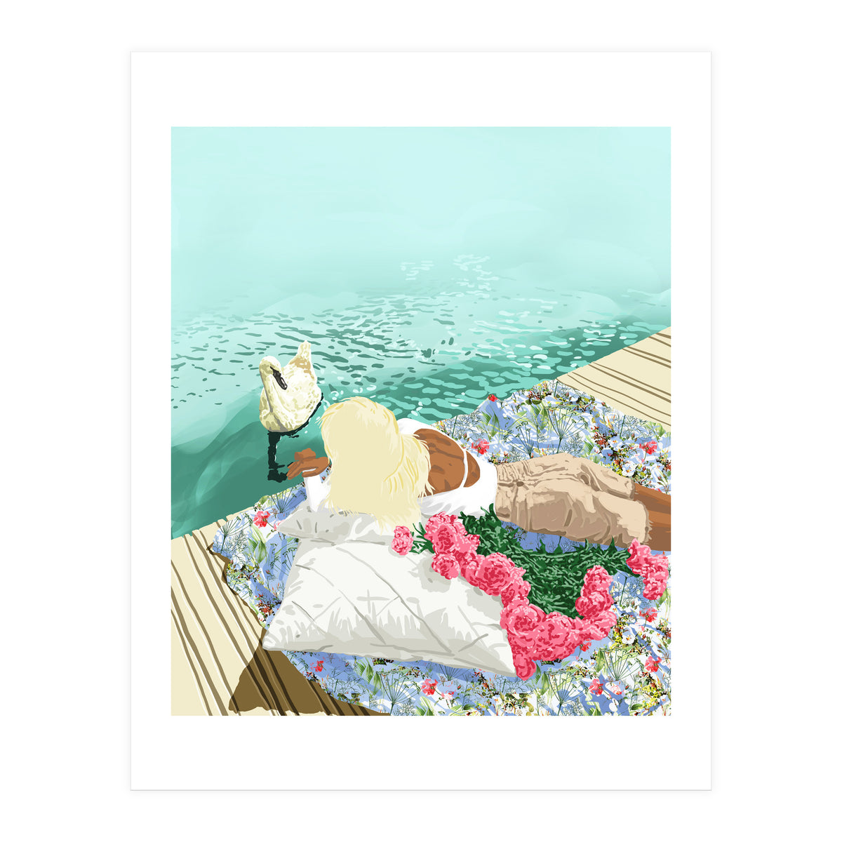 Heart Upon My Sleeve, Valentine's Day Love Bohemian (Print Only)