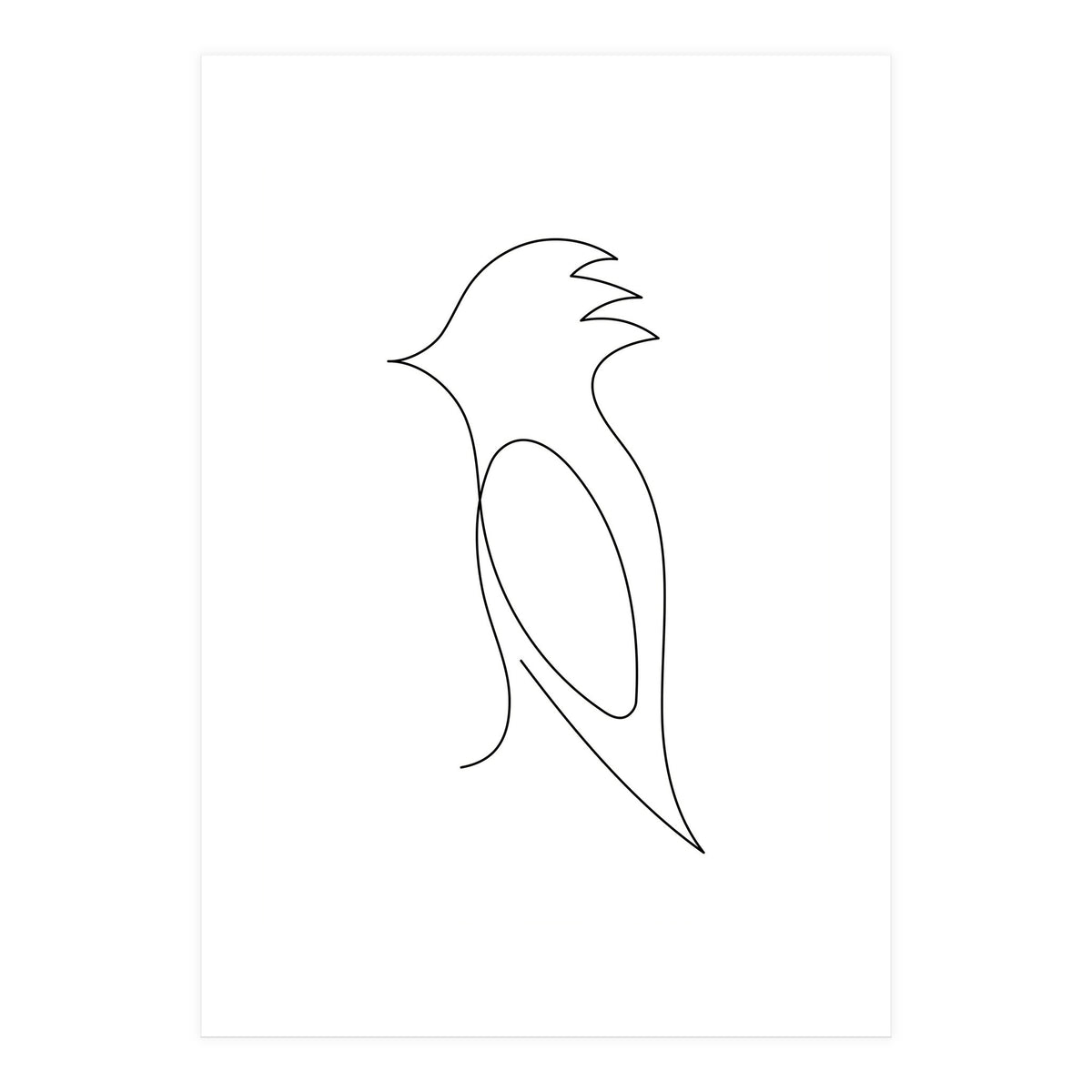 One Line Art Bird (Print Only)
