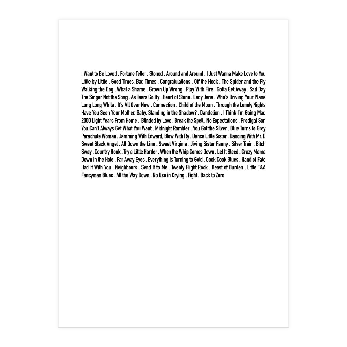 JUST STONES (Print Only)