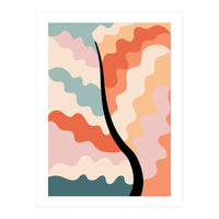 Botanical Retro Floral Waves (Print Only)