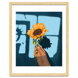 Sunflower Still Life | Flower Hand Painting | Sunny Day Shadow Hope Optimism Positivity Good Vibes thumbnail