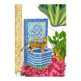 Royal Bengal Cats | Palace Pets & Architecture Building | Exotic Travel Urban Jungle Terrazzo Tiles (Print Only) thumbnail