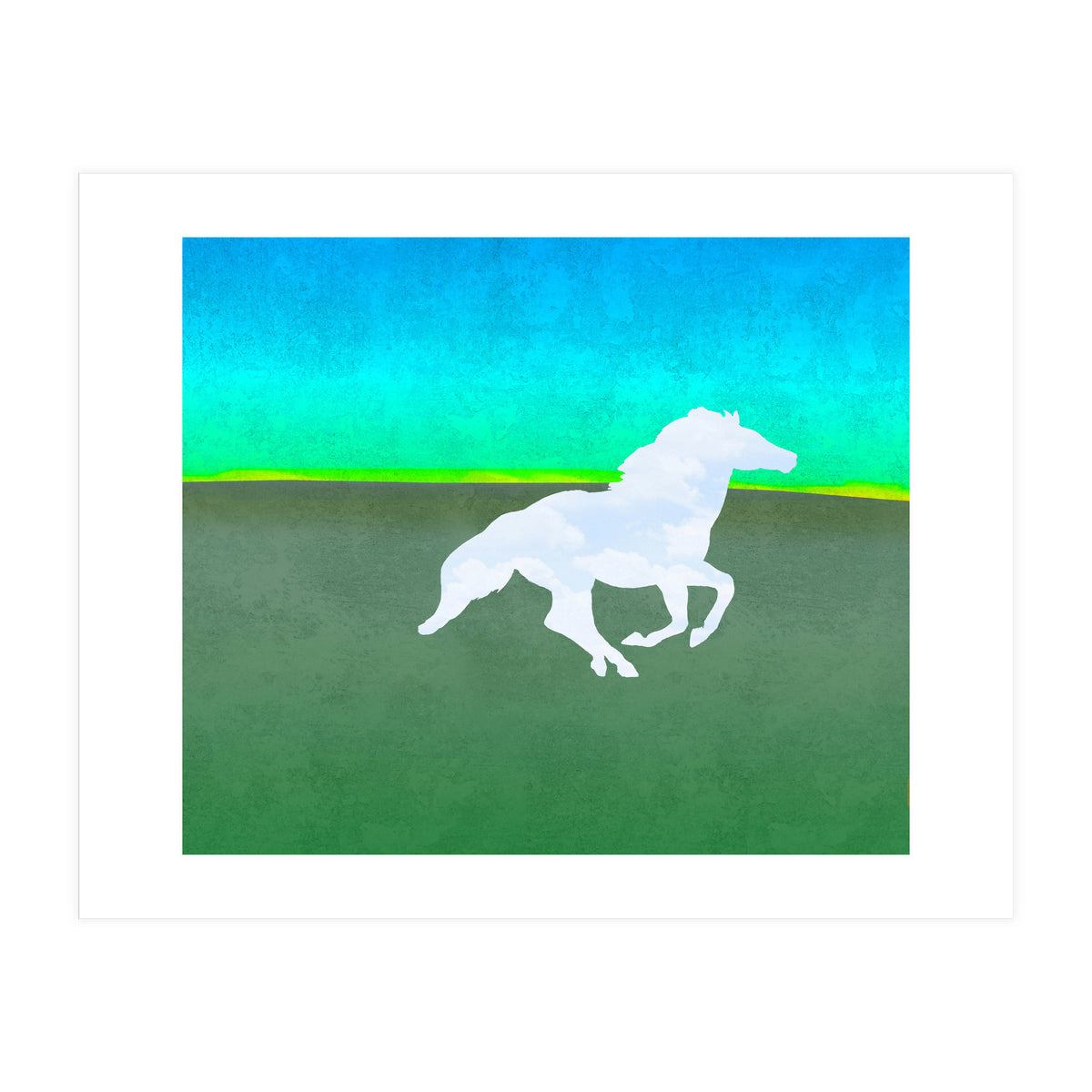The flight of the enchanted horse (Print Only)