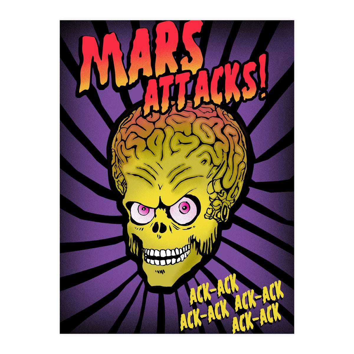 Mars Attacks movie poster (Print Only)