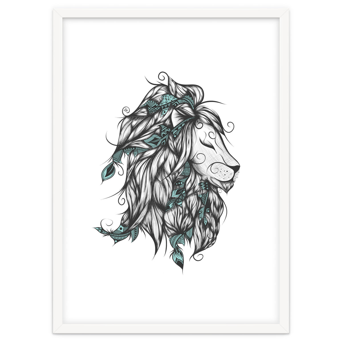 Poetic Lion Turquoise