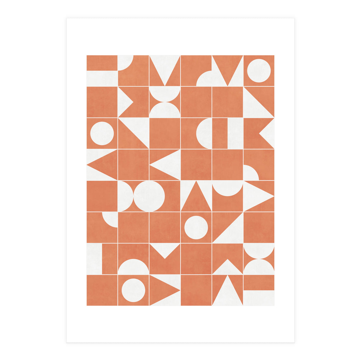 My Favorite Geometric Patterns No.14 - Coral (Print Only)