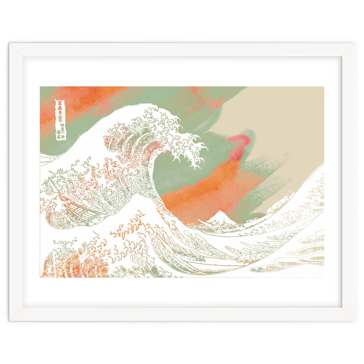 Calm into Great Wave Paint  I