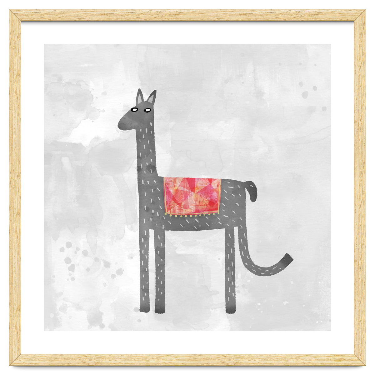 Llama With Fancy Blanket