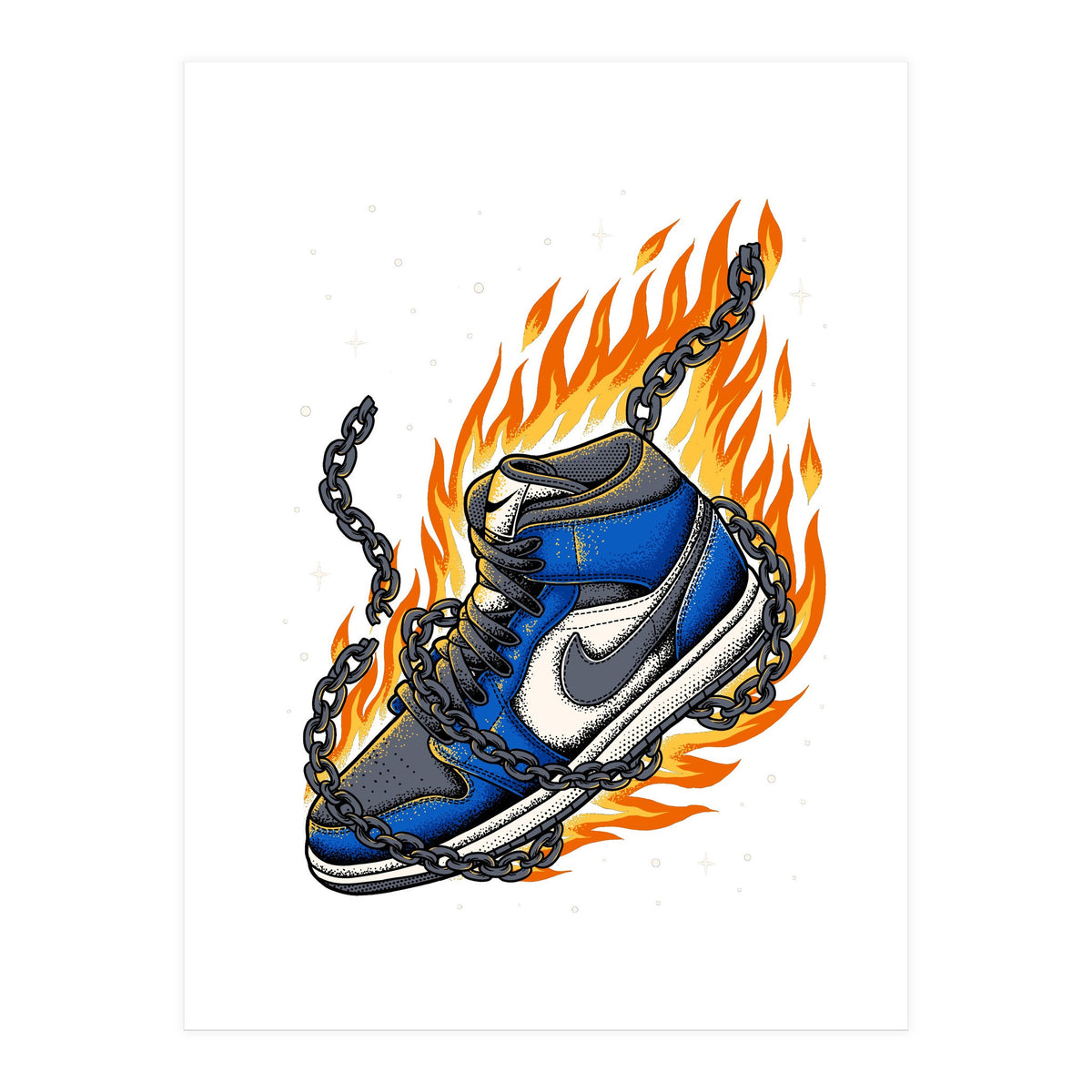 Sneaker Fire (Print Only)