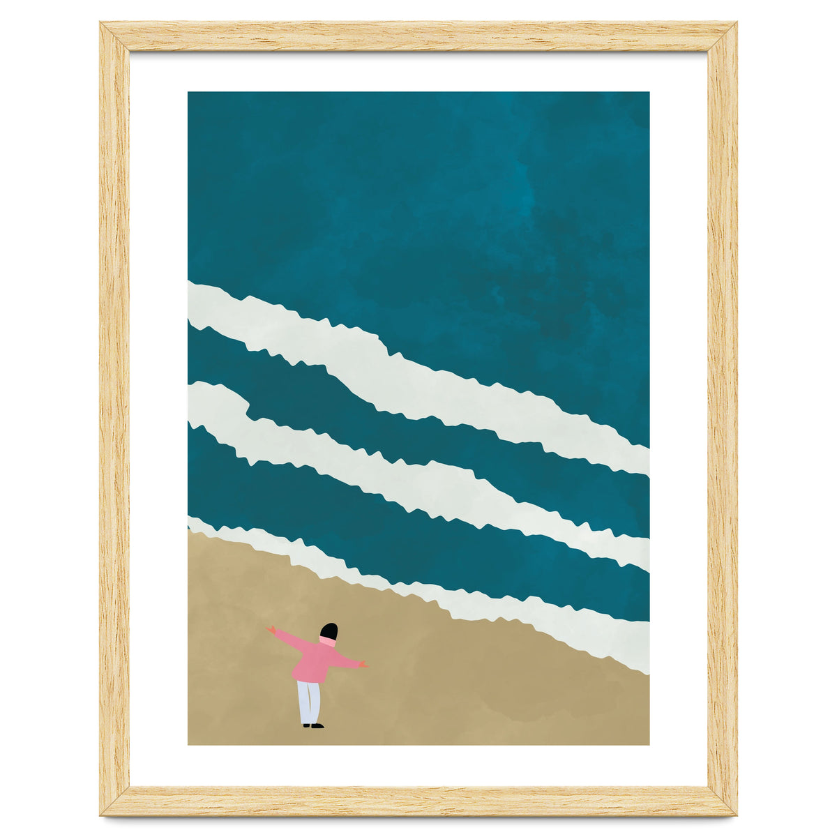 Minimalist Beach Illustration