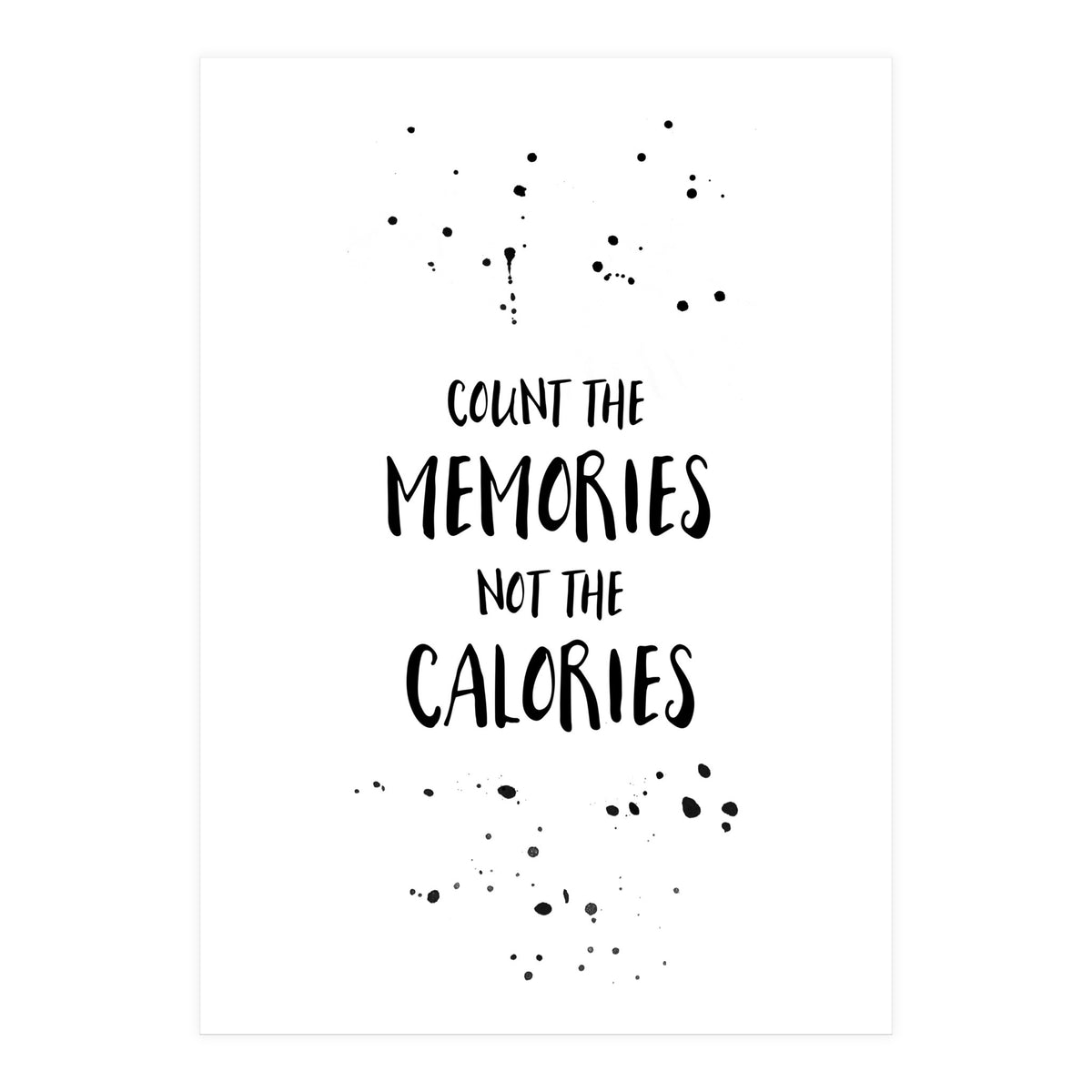 Text Art COUNT THE MEMORIES (Print Only)