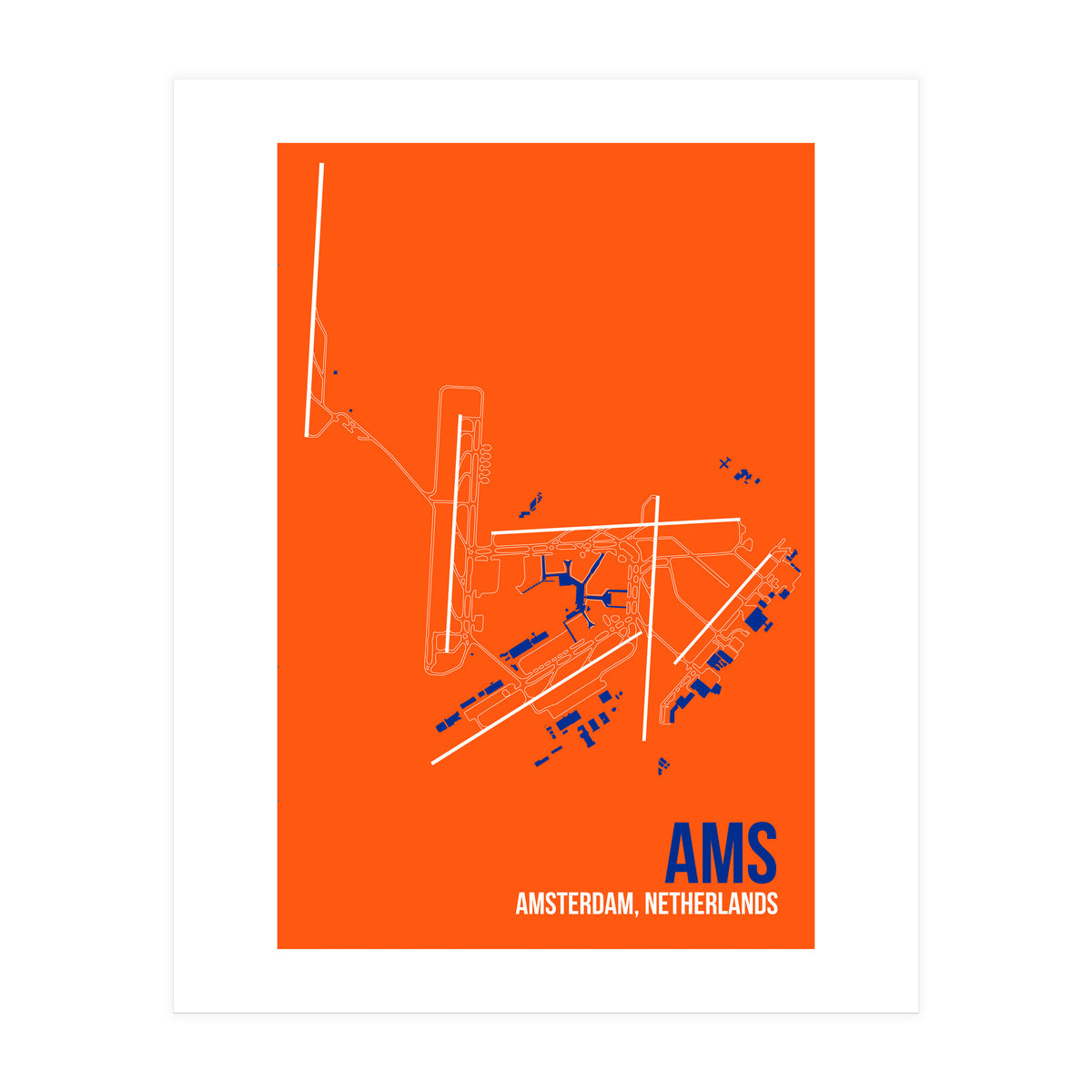 Amsterdam Airport Layout (Print Only)