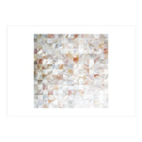 Mother of Pearl, Exotic Tiles Photography, Neutral Minimal Geometrical Graphic Design (Print Only) thumbnail