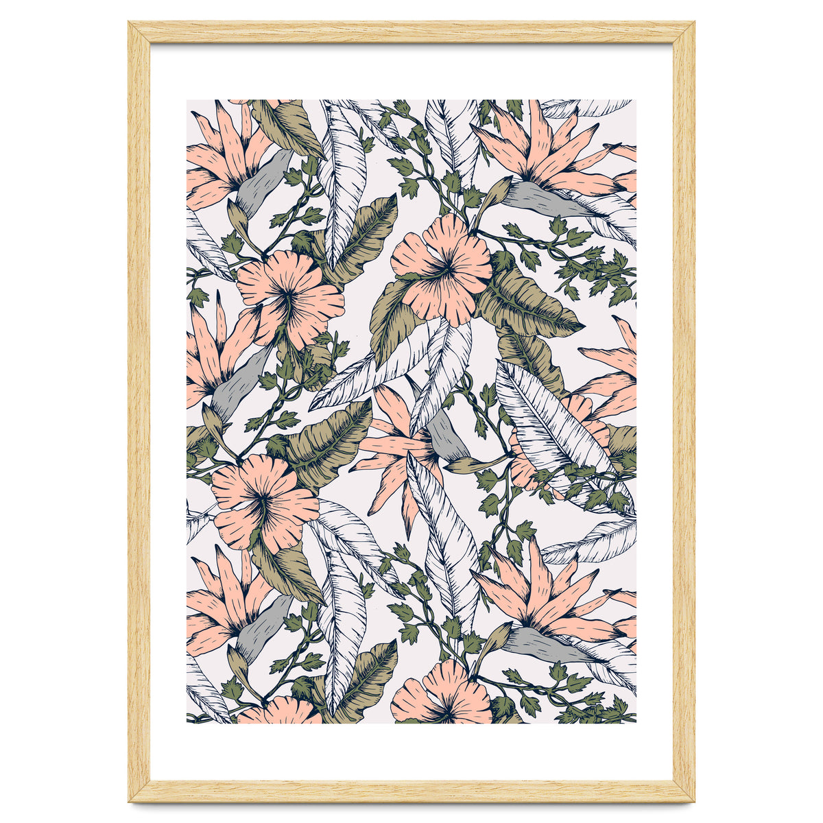 Tropical pattern pastel