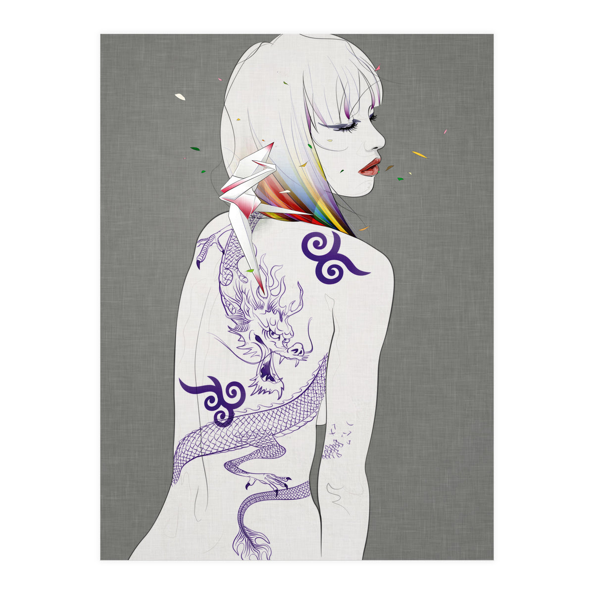 Prayer Of The Dragon Rider Outside (Print Only)